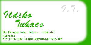 ildiko tukacs business card